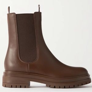 GIANVITO ROSSI Chester leather Chelsea boots Size 38.5